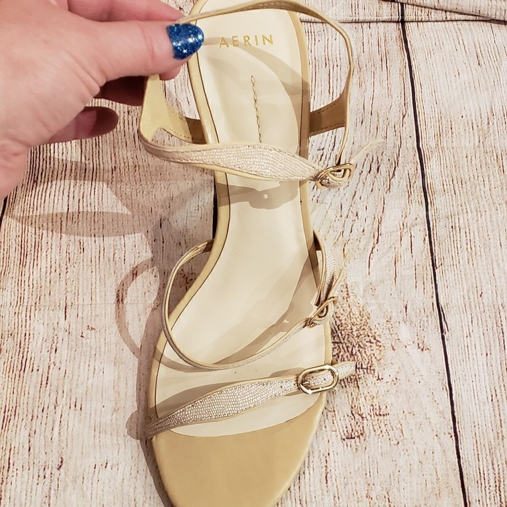AERIN Strappy Caroline Heels, Sz 10